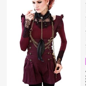 Kayo Anime Clothing ruffle underbust romper